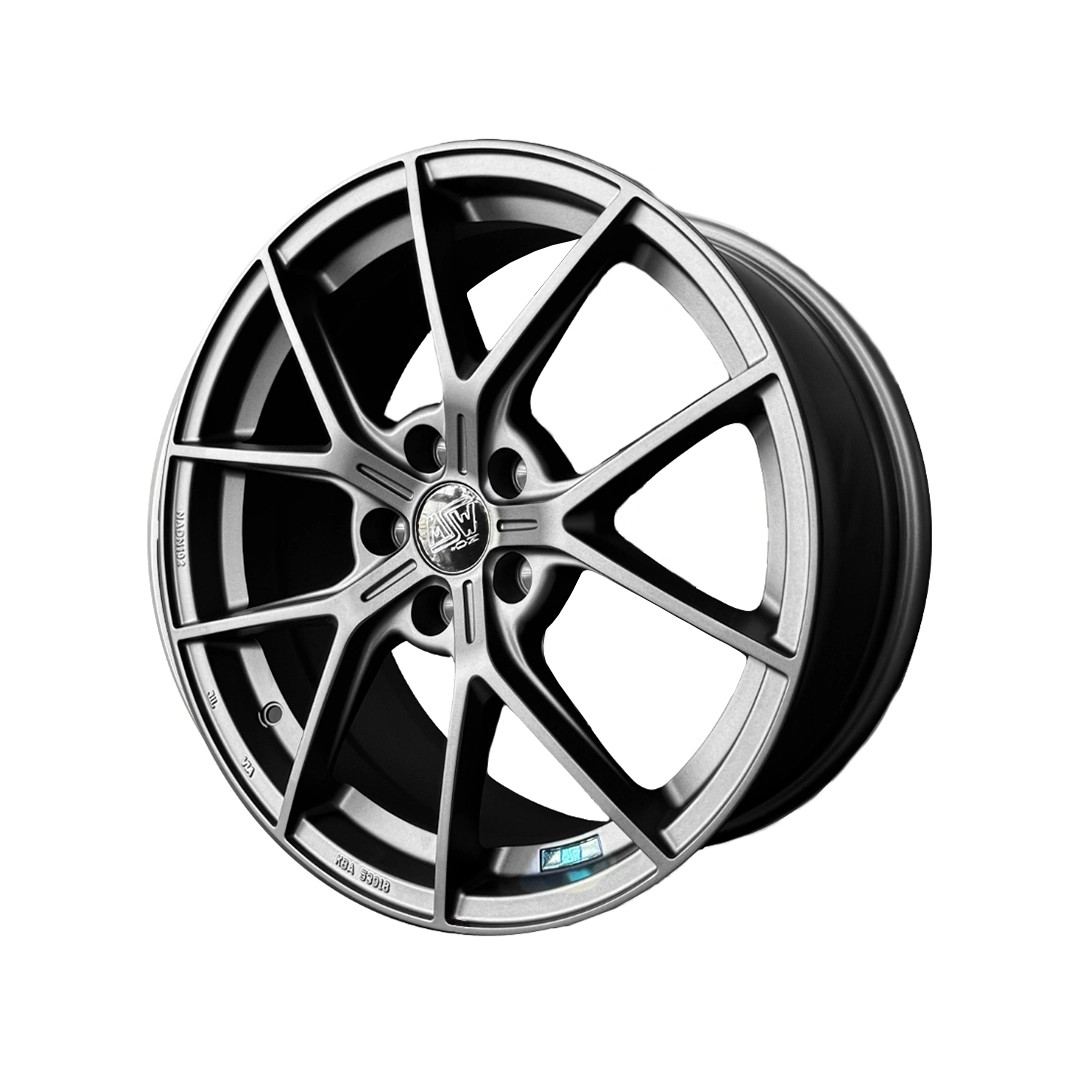 MSW P1 8x18 5x100 ET-45 Matt Graphite-18L2 4-Piece Alloy Wheel Set