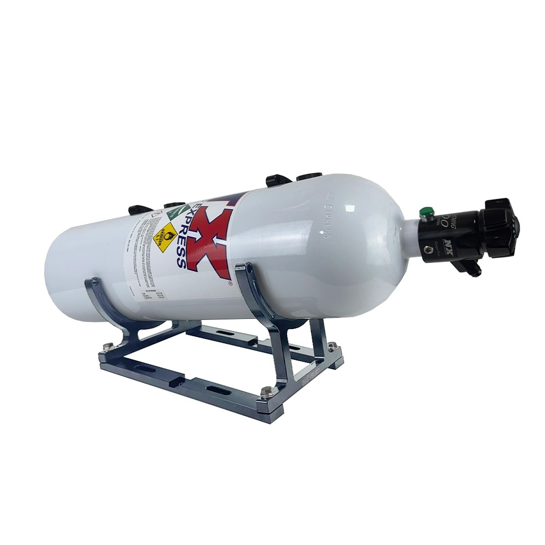 Ram2 Project 7”  Nitrous Oxide (NOS) Tekli Tüp Tutucu Braketi Siyah – 10-15 LB Tüp için Uyumlu