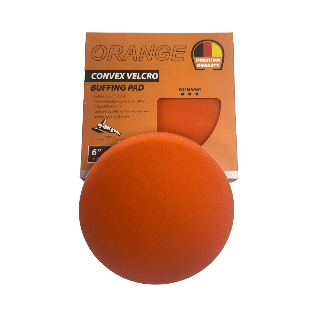 Premium Quality Convex Velcro 155mm Hook-and-Loop Orange Polish Sponge