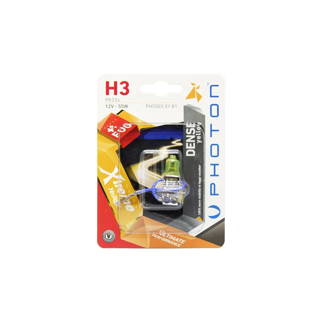 Photon H3 12V 55W Xtreme Yellow Single Blister Bulb