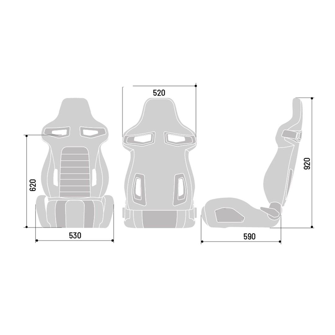Sparco R333 Cadde Koltuğu (Siyah/Kırmızı)