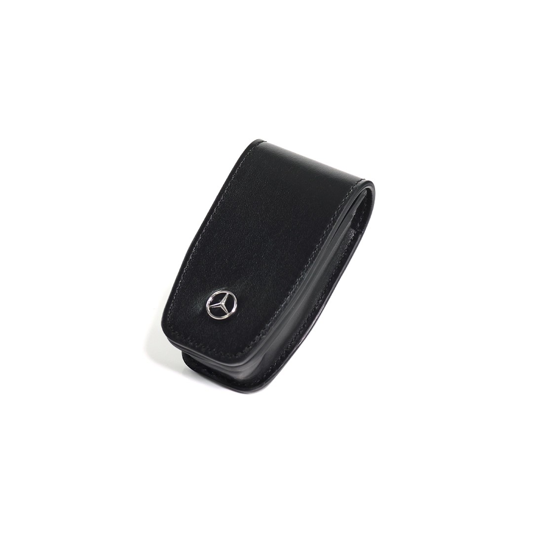 Mercedes-Benz 6th Generation Black Leather Key Fob Cover