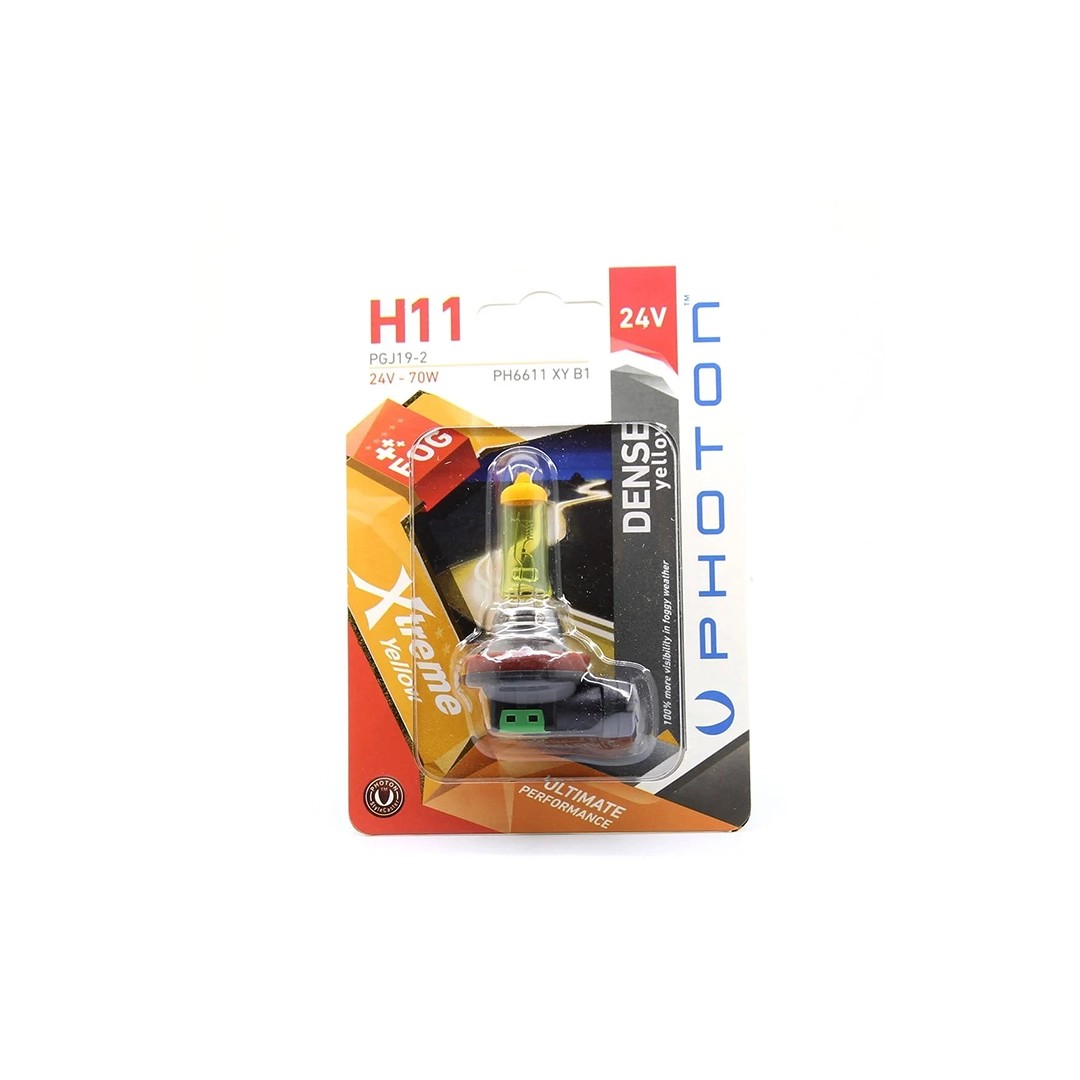 Photon H11 24V 70W Xtreme Yellow Single Blister Bulb