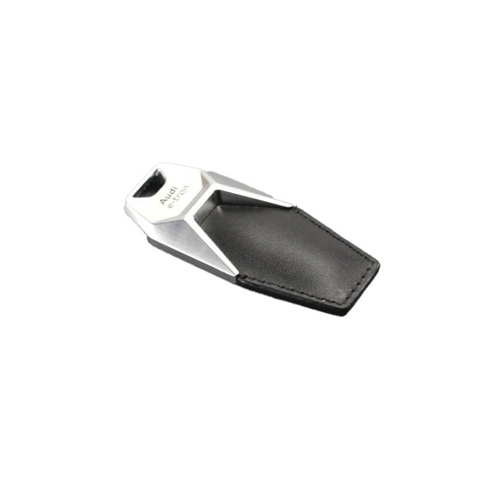 Audi Sport E-Tron Metal-Leather Keychain 3181900620