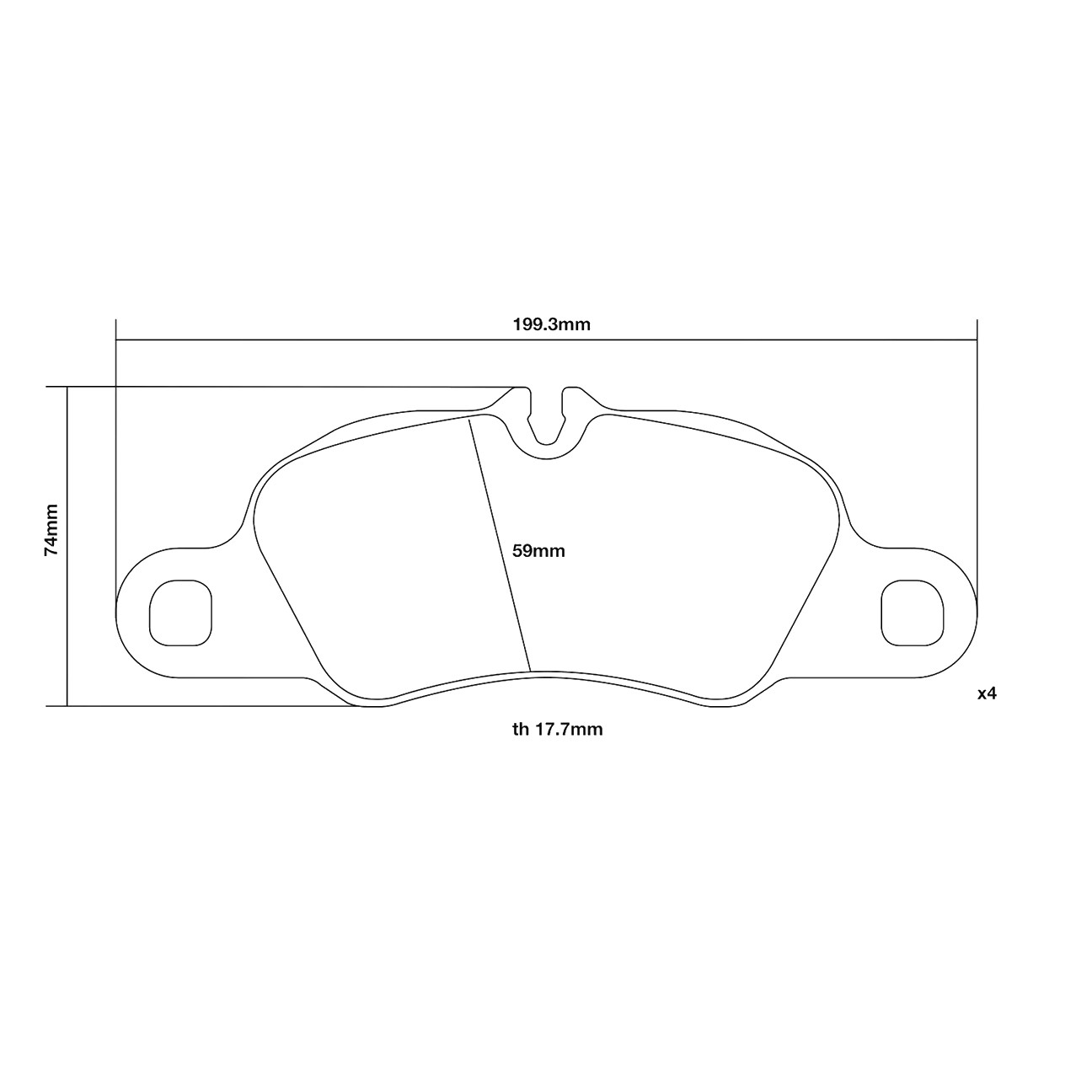 Brembo Ön Fren Balata Seti - Porsche 718 Boxster - Cayman - 911 Carrera - 07.B314.86