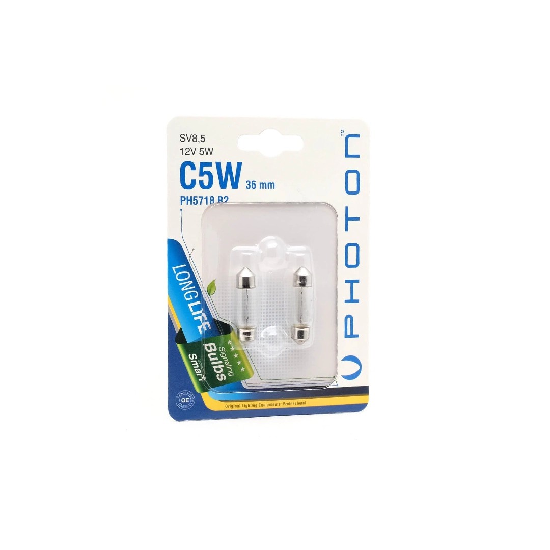 Photon C5W 12V 36Mm. Soffit 2-Piece Miniature Blister Bulb