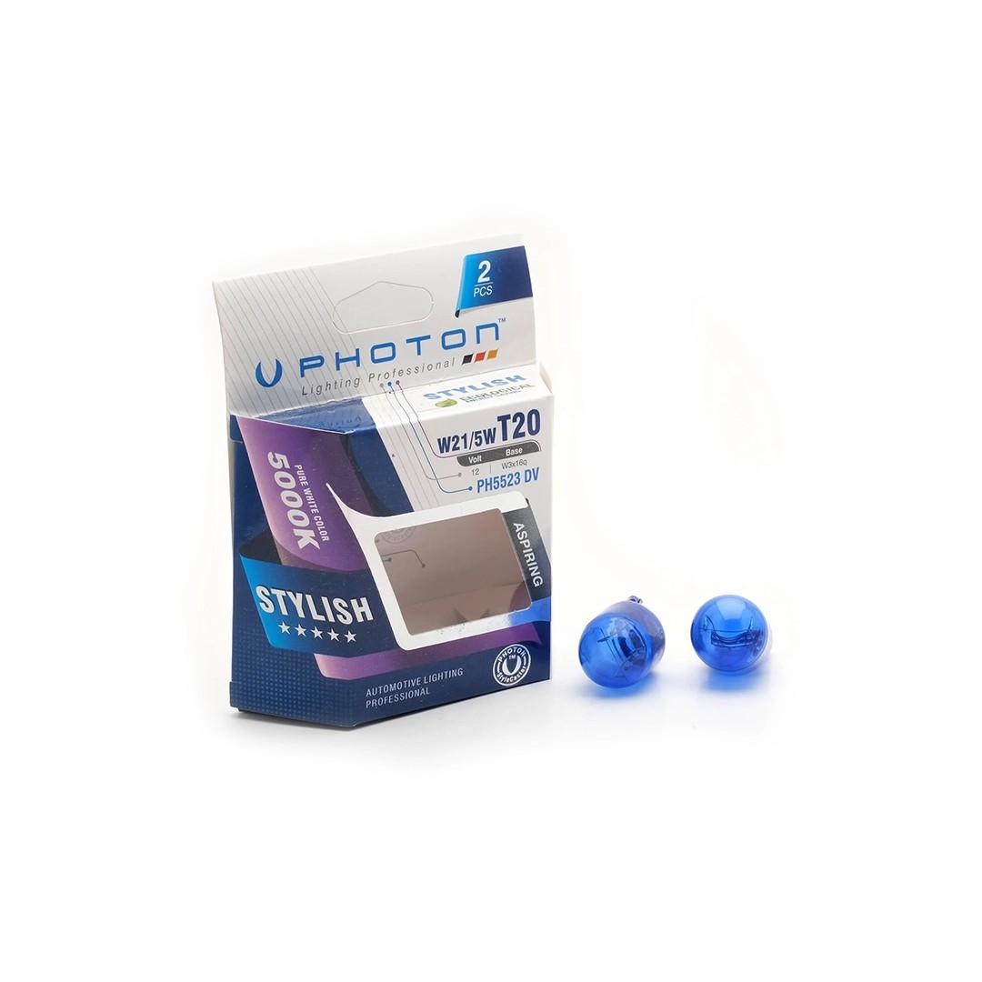 Photon T20 21/5W 12V Dual Circuit Xen Vision 2-Piece Blister Bulb