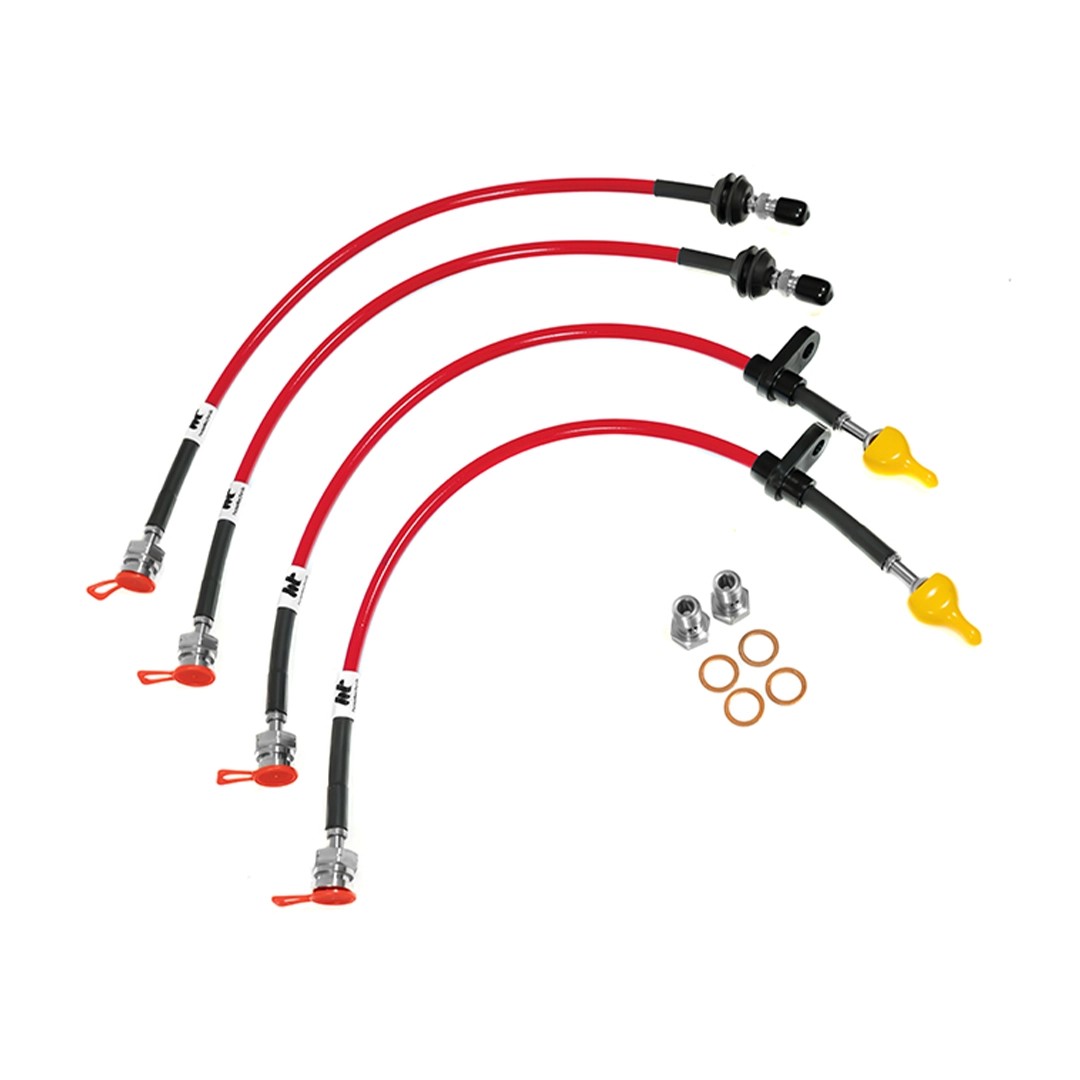 Forge Motorsport BMW G87 M2 - G80 M3 - G82 M4 Çelik Fren Hortumu - Kırmızı