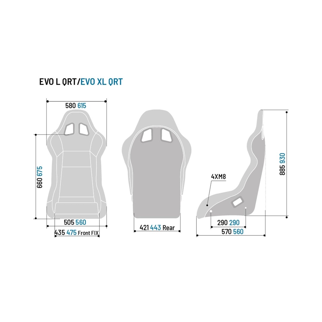 Sparco Evo XL Yarış Koltuğu – FIA Onaylı (Siyah)
