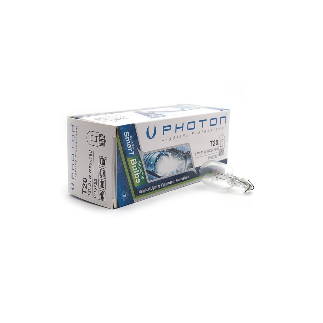 Photon T20 W21W 12V Baseless Miniature Bulb