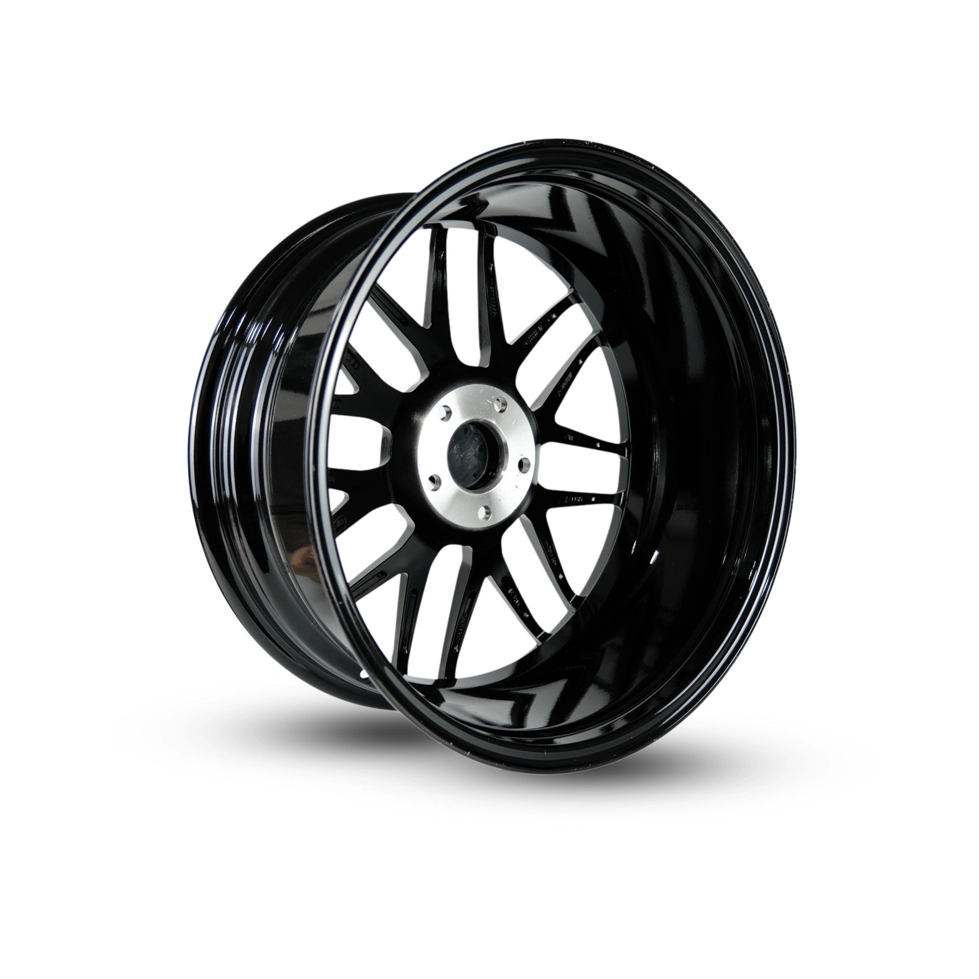 Motec MCR3-Hyper Mesh Gloss Black 8.5x19 5x112 ET45 Ø66.5 4-Piece Wheel Set