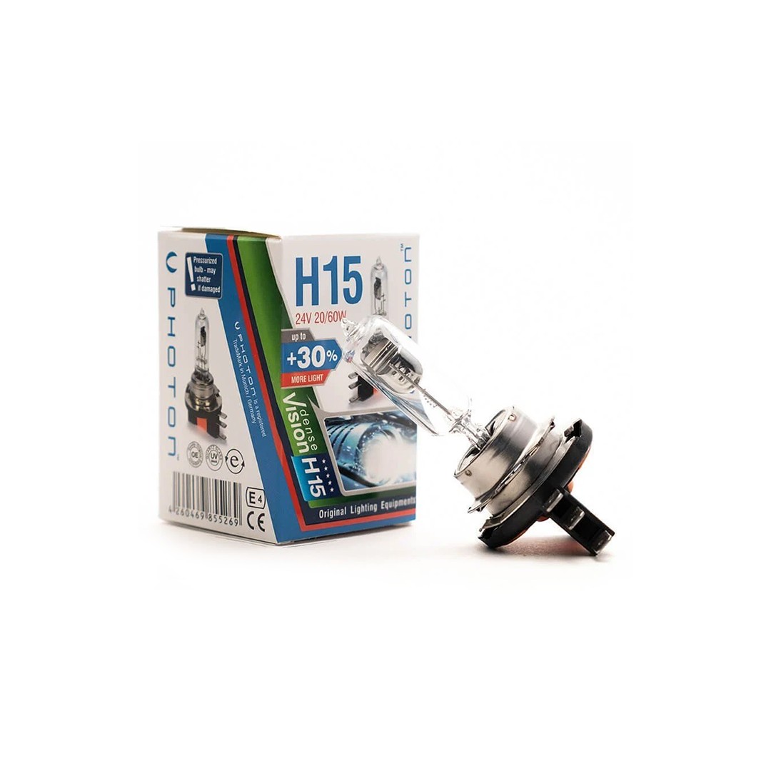 Photon H15 24V 20/60W Pr LL +%30 Brighter Halogen Bulb