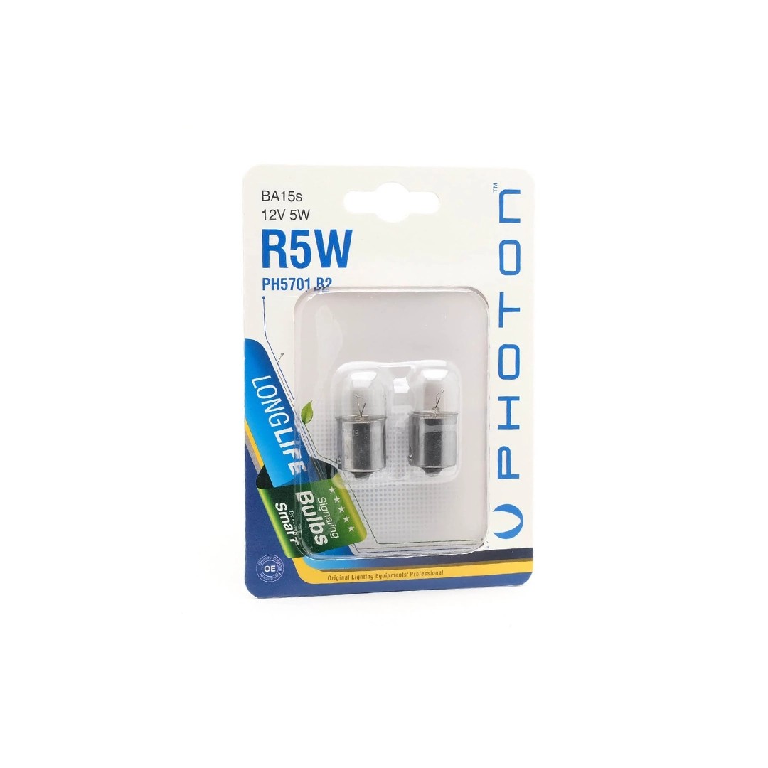 Photon R5W 12V 2'Li Minyatür Blister Ampul