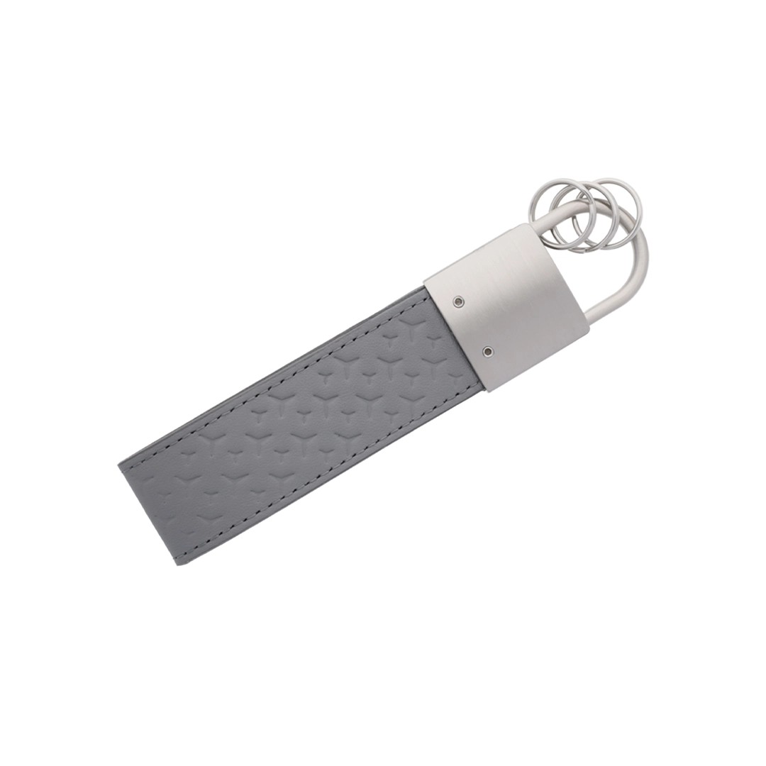 Mercedes-Benz Star Patterned Gray Keychain