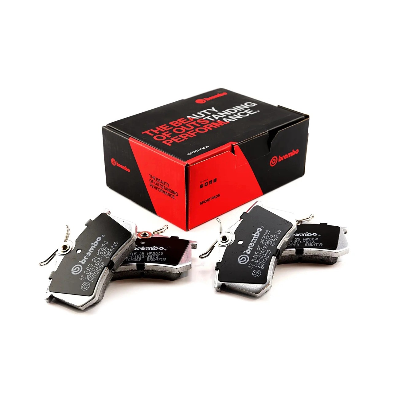 Brembo Arka Fren Balata Seti - Audi, Citroen, DS, Fiat, Ford, Nissan, Opel, Peugeot, Renault, Seat, Skoda, Volkswagen - 07.B315.25