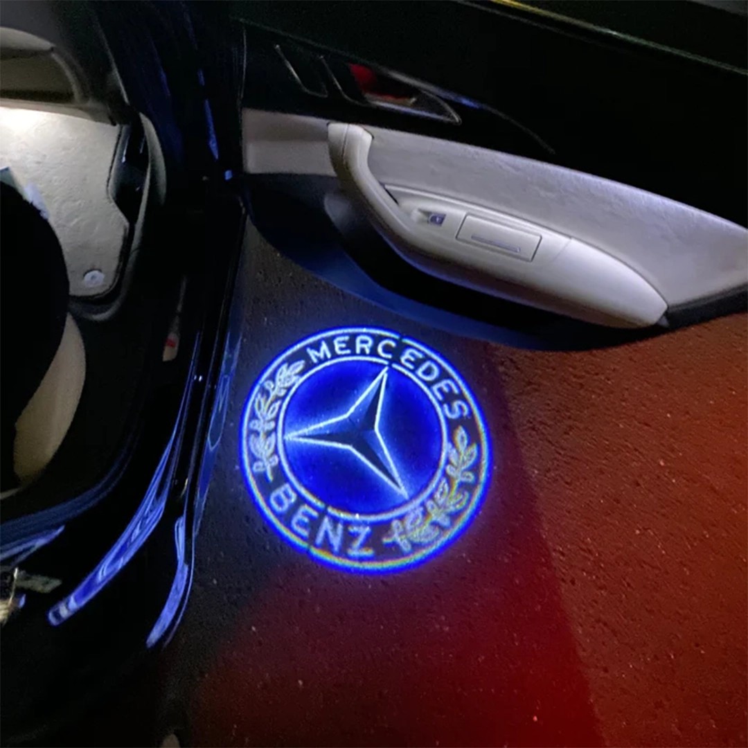 Mercedes A/GLB/GLE Modeller İçin Kapı Altı Işık AMG Logo