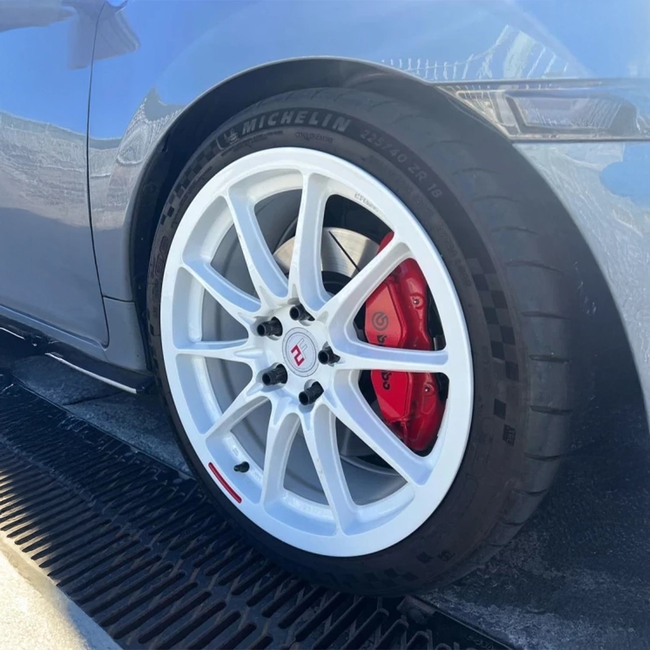 K-System Honda Civic IX (9. Nesil) Brembo 4 Piston 324x30mm Fren Dönüşüm Kiti – Megane 3 RS Kaliperli (Kırmızı)