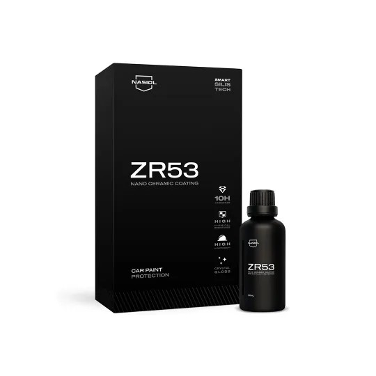 Nasiol ZR53 50ml 10H Nano Seramik Kaplama-Lite 50ml Yağmur Kaydırıcı-Mikro Fiber Bez 3'lü Dış Bakım Seti