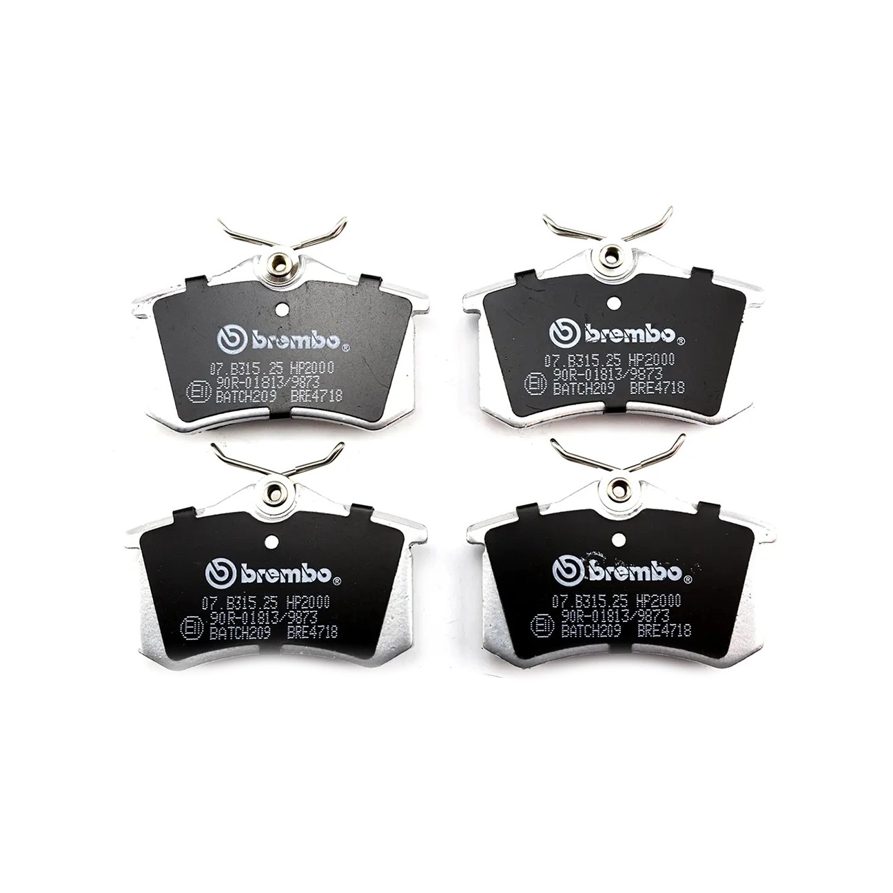 Brembo Arka Fren Balata Seti - Audi, Citroen, DS, Fiat, Ford, Nissan, Opel, Peugeot, Renault, Seat, Skoda, Volkswagen - 07.B315.25