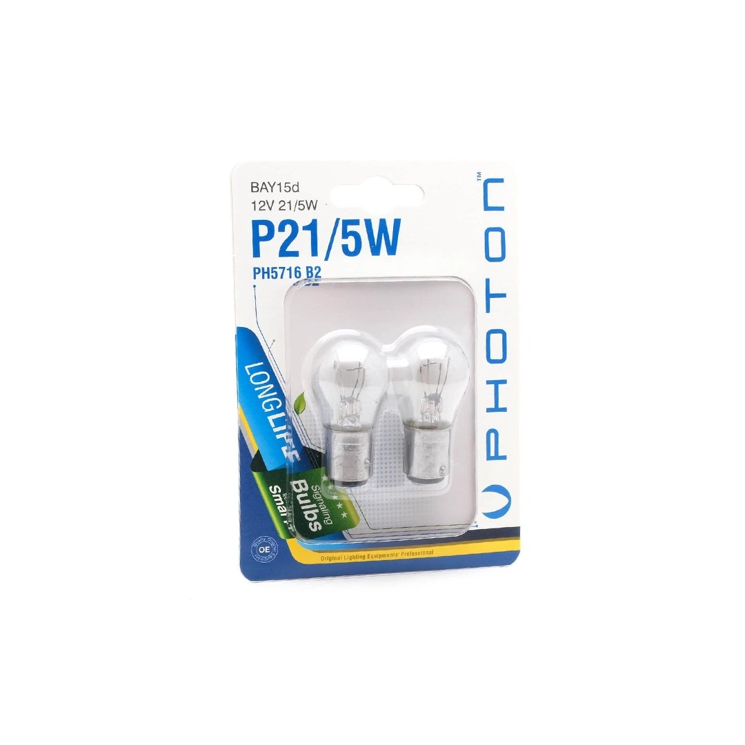 Photon P21/5W 12V 2'Li Minyatür Blister Ampul