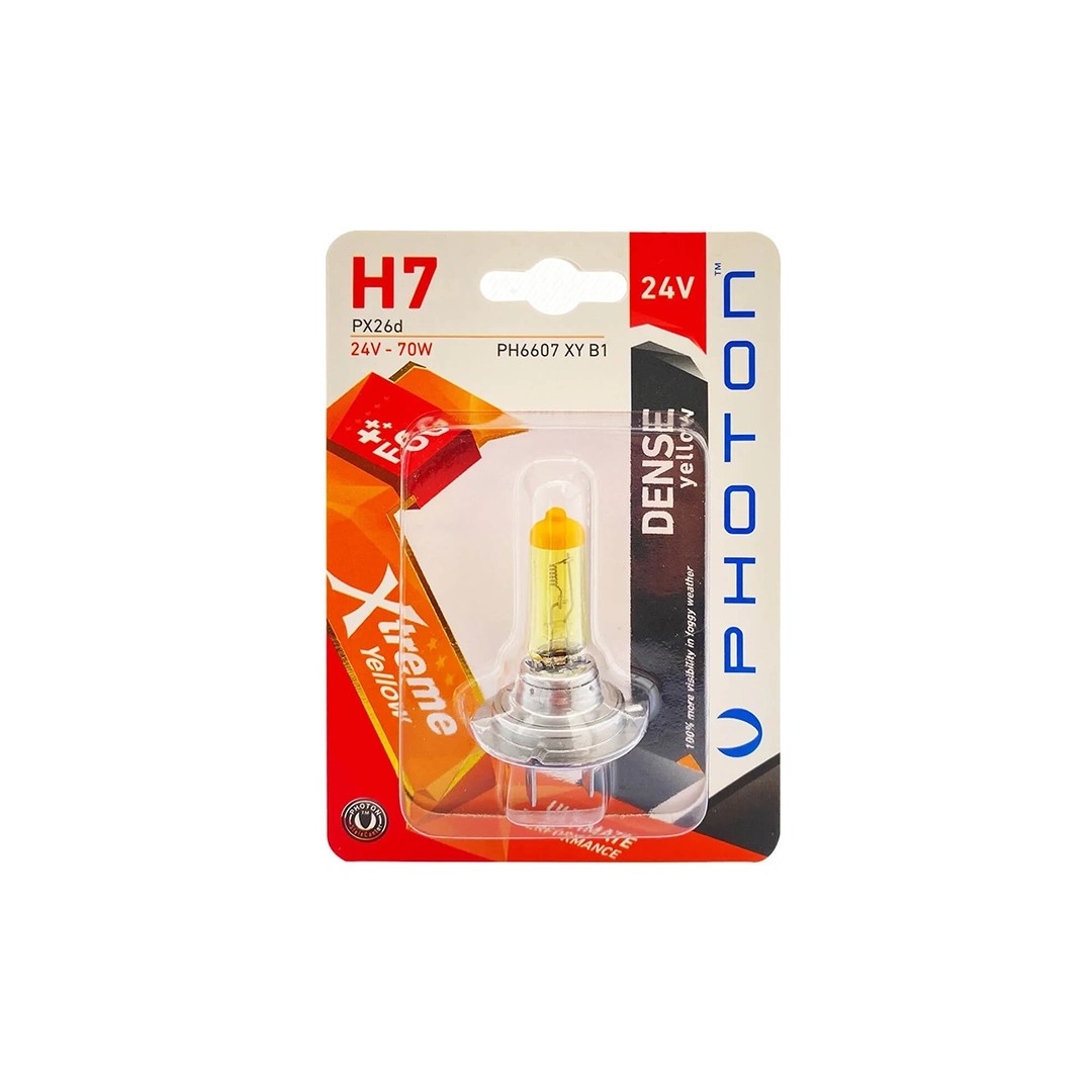 Photon H7 24V 70W Xtreme Yellow Single Blister Bulb