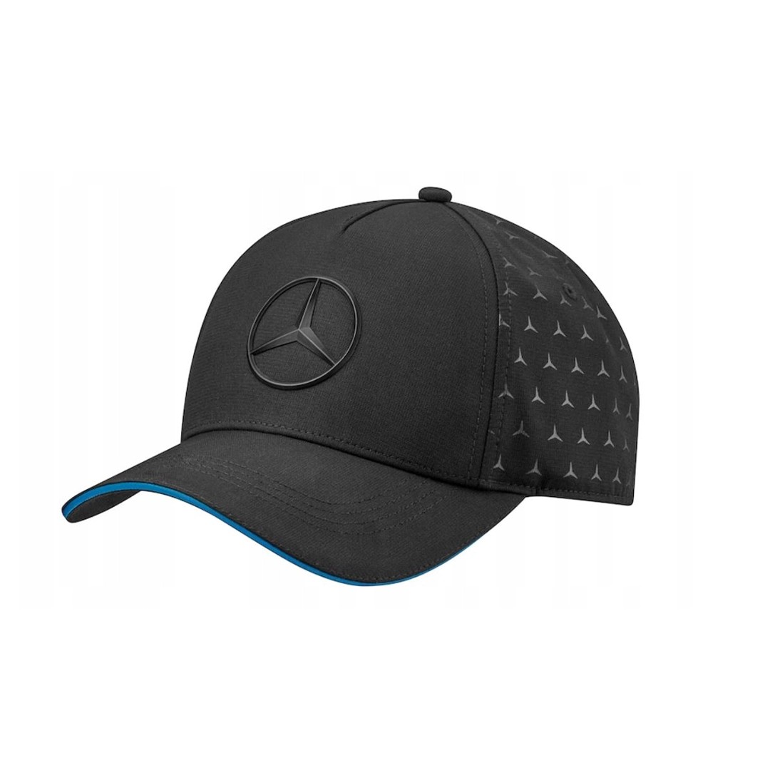 Mercedes-Benz Star Patterned Black Baseball Cap