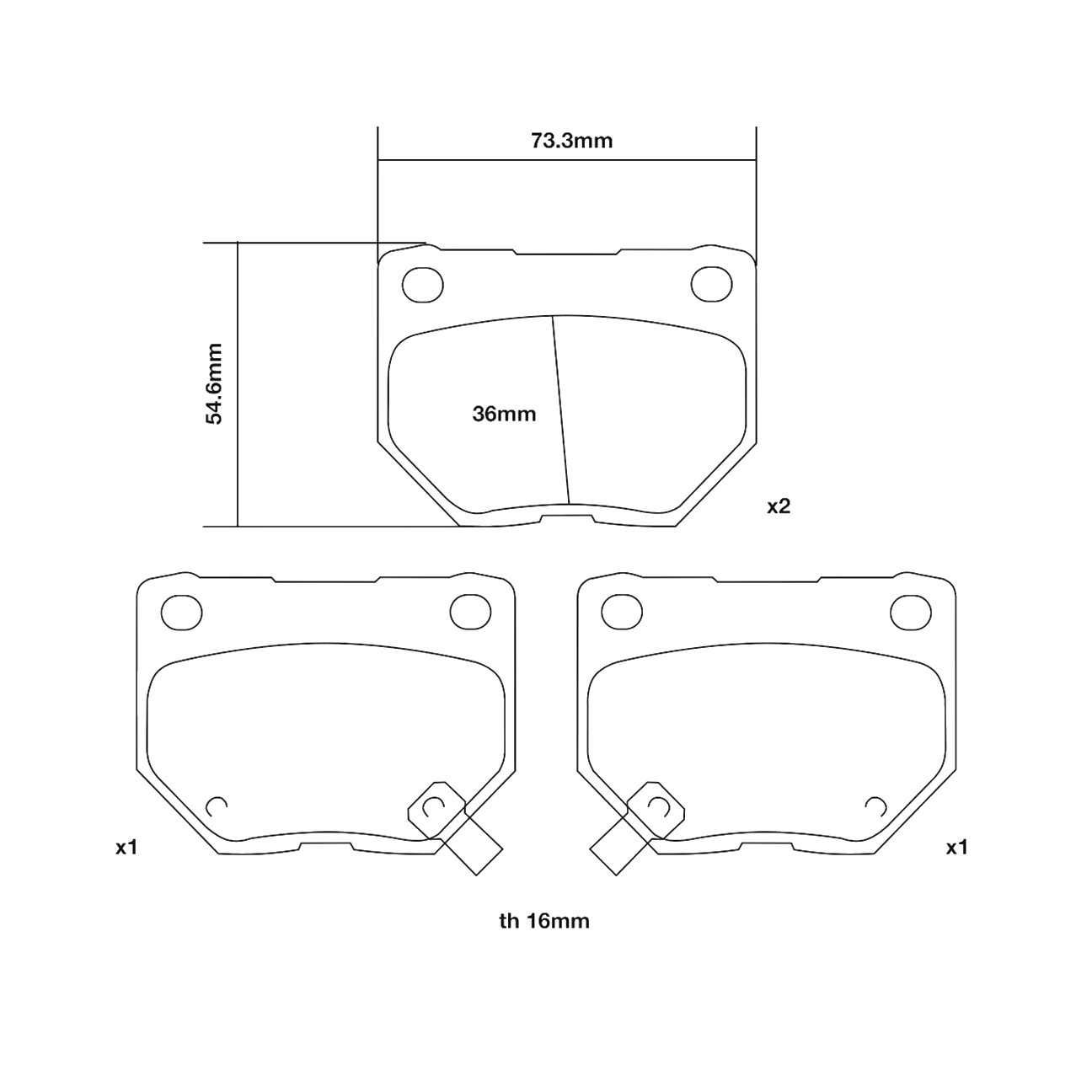 Brembo Arka Fren Balata Seti - Nissan 300ZX, Subaru Impreza - 07.B315.19