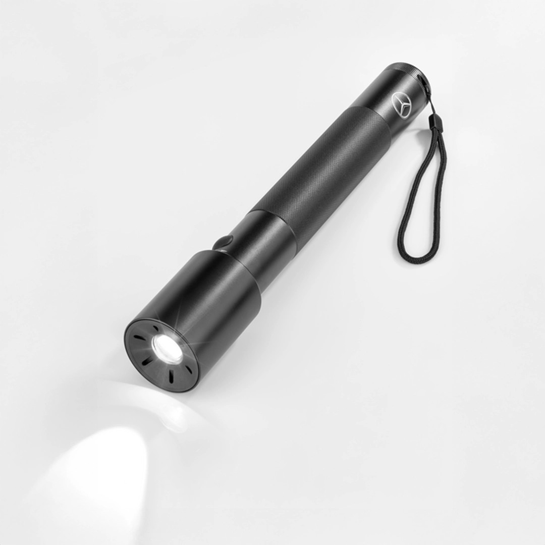 Mercedes-Benz Aluminum Black 260 Lumen LED Flashlight