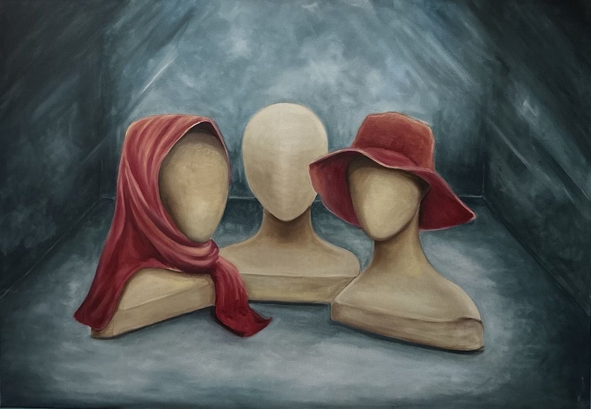 'Üç Güzeller'' yağlı boya tablo 100x70 cm
