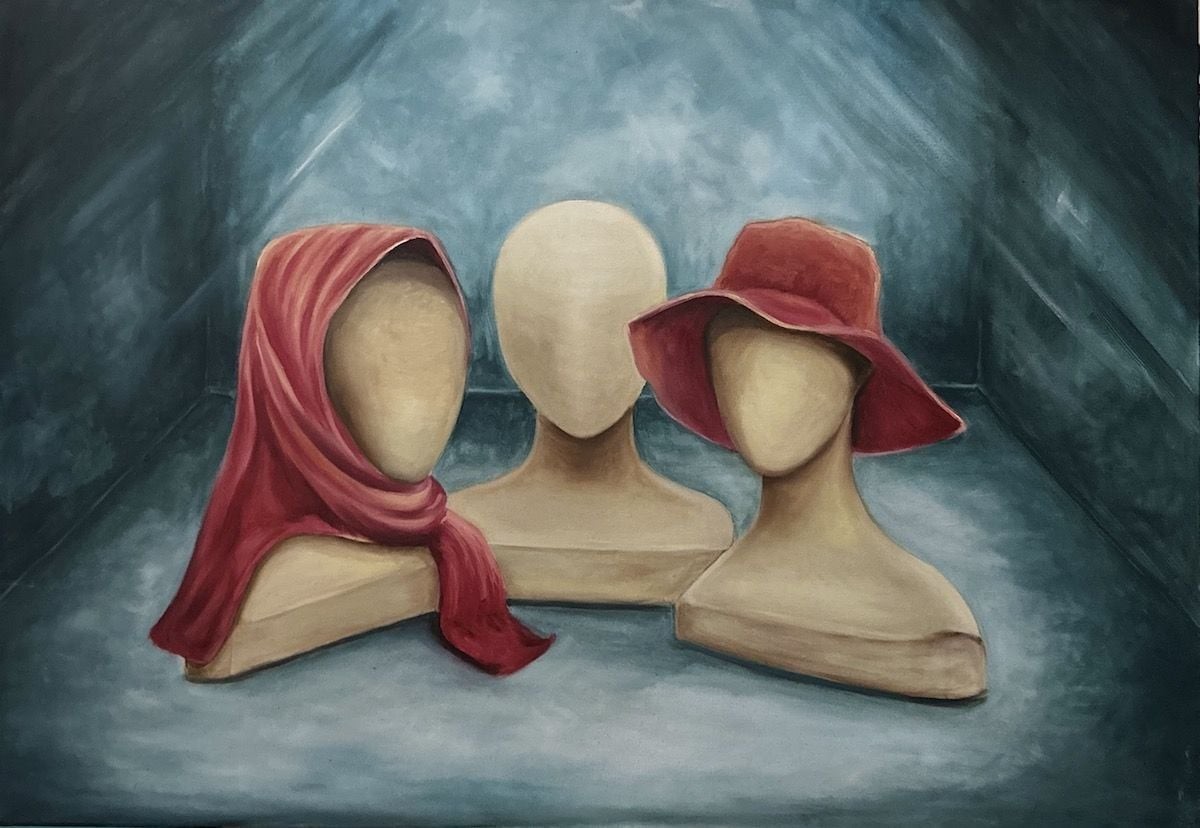'Üç Güzeller'' yağlı boya tablo 100x70 cm