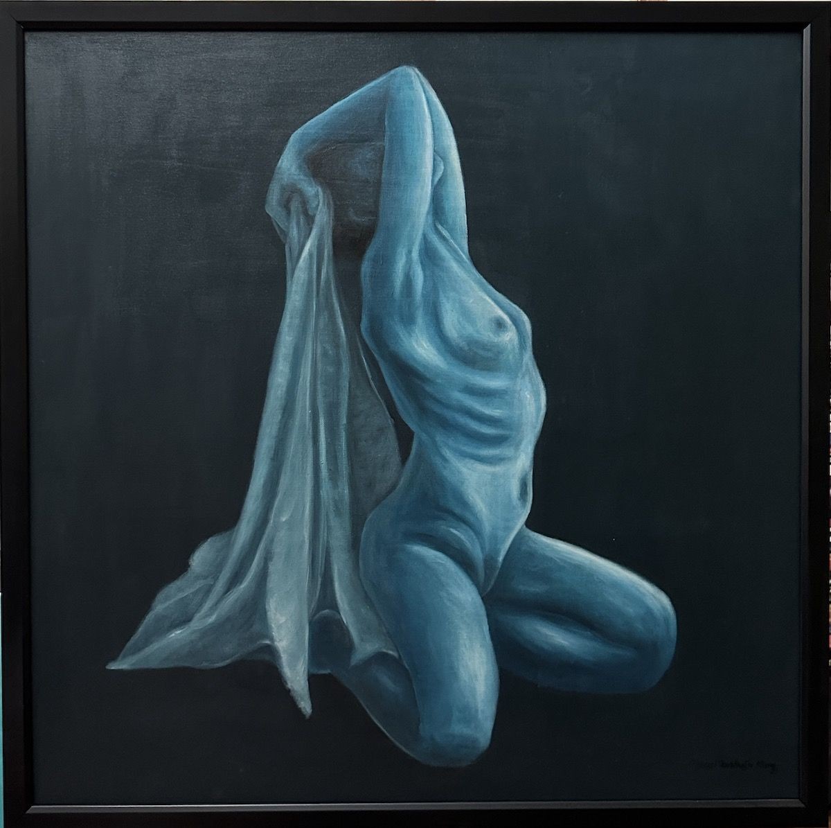 Gaia ''Odalık'' Yağlı Boya Tablo 80x80 cm (çerçeveli)