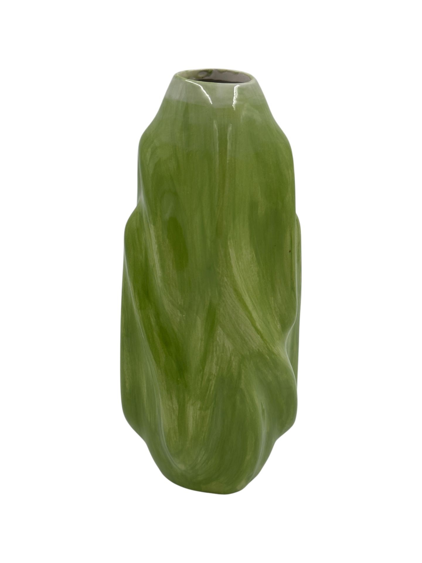 Seed Vazo (El Yapımı-Seramik)(Yeşil)