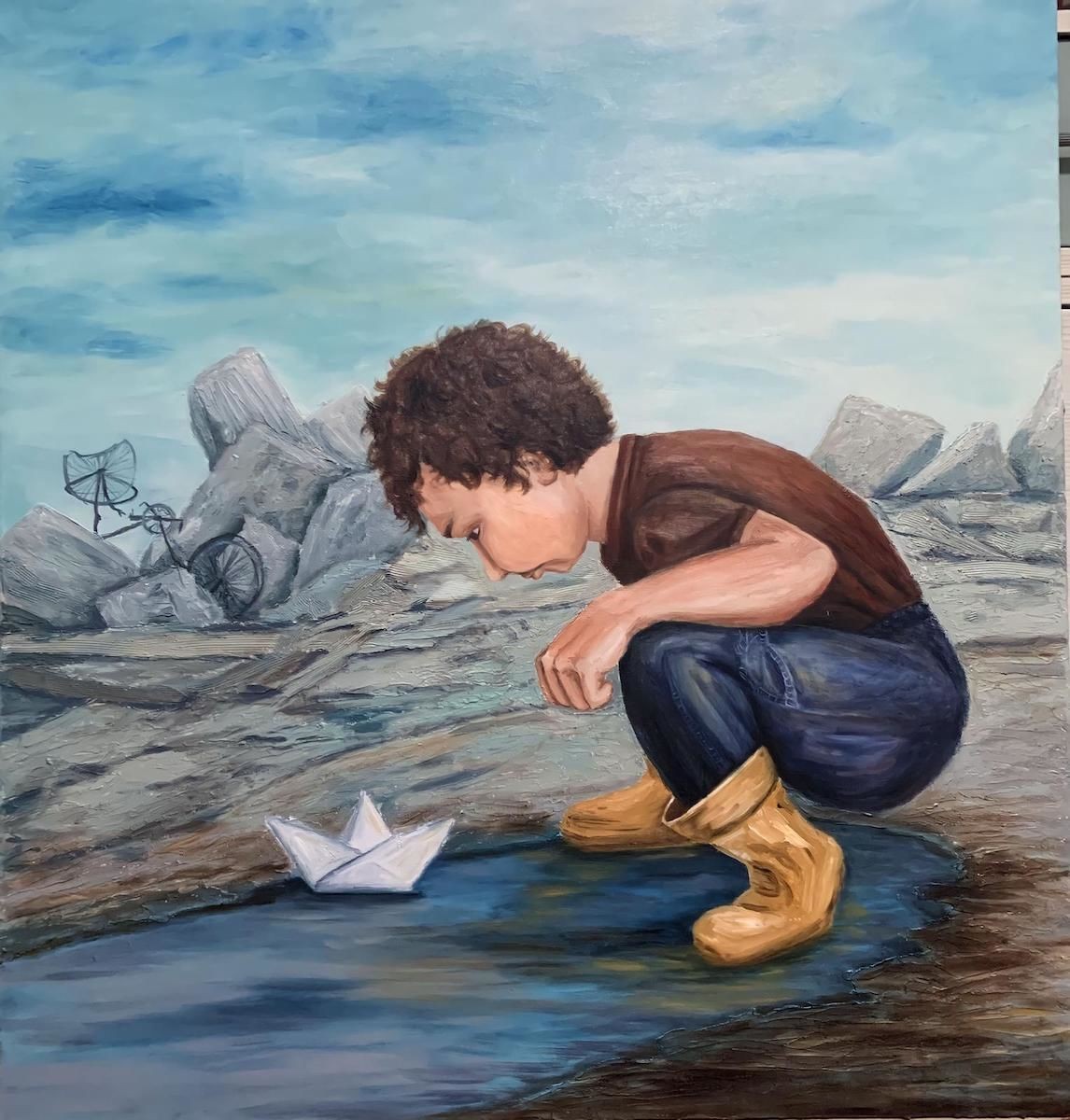 'Umut'' Yağlı Boya Tablo 90x95 cm.