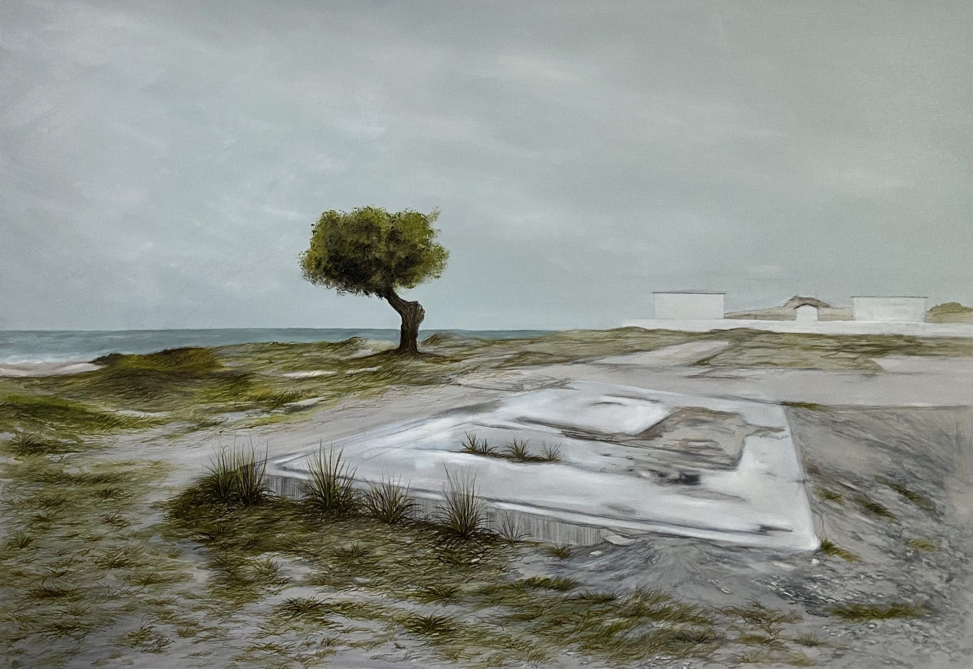 'Yıkılmış Arazi'' Yağlı Boya Tablo 70x100 cm