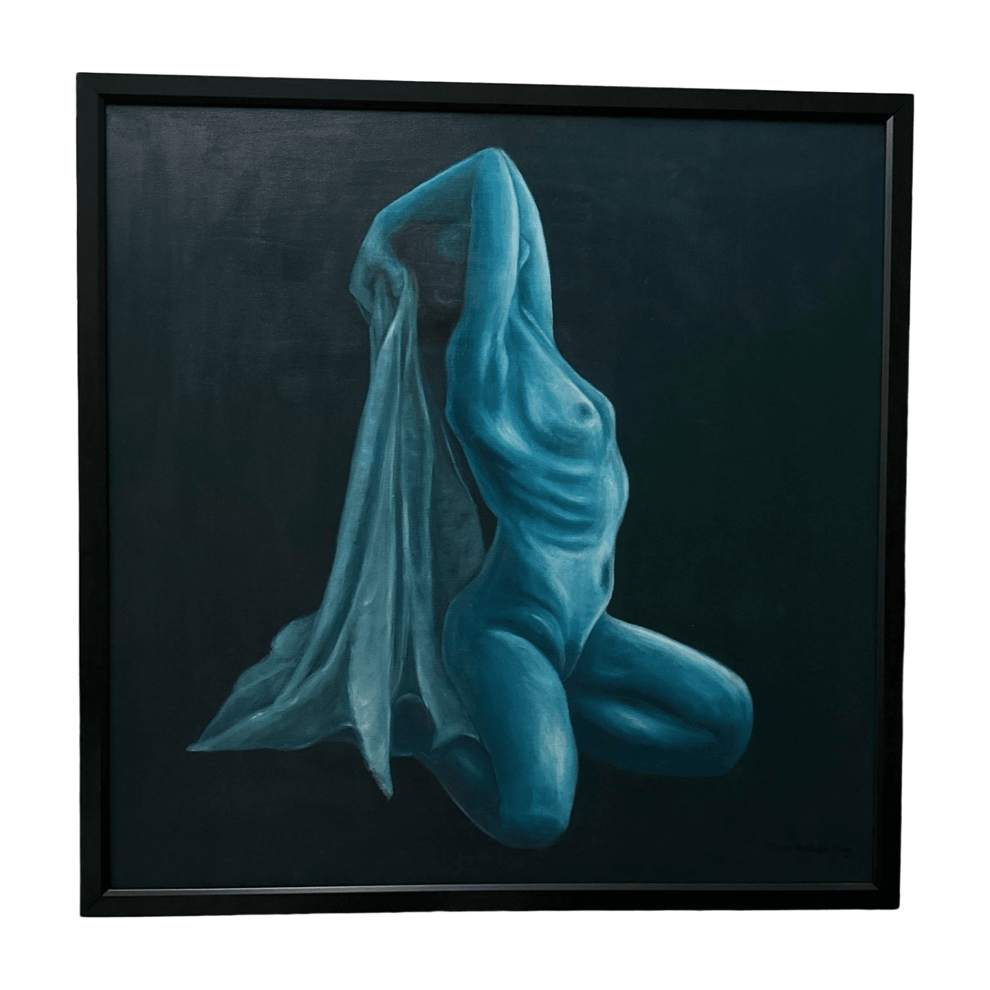 Gaia ''Odalık'' Yağlı Boya Tablo 80x80 cm (çerçeveli)