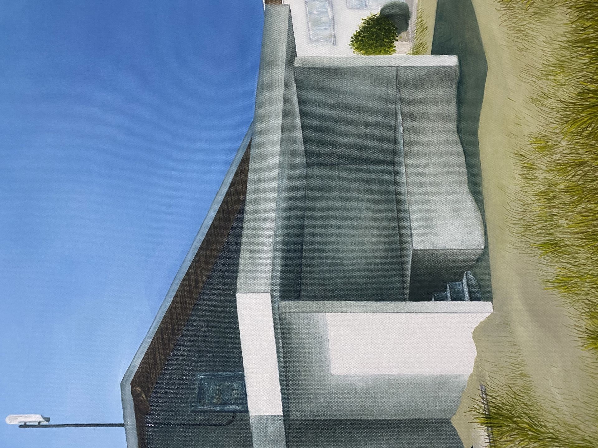 'Yazlık Sandalyeler'' Yağlı Boya Tablo 70x100 cm