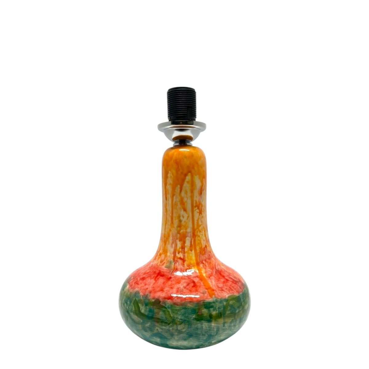 Orange Abajur- (El Yapımı-Seramik)
