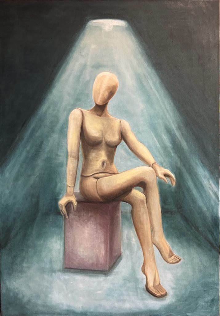 'Manken'' Tuval Üzeri Yağlı Boya Tablo 70x100cm