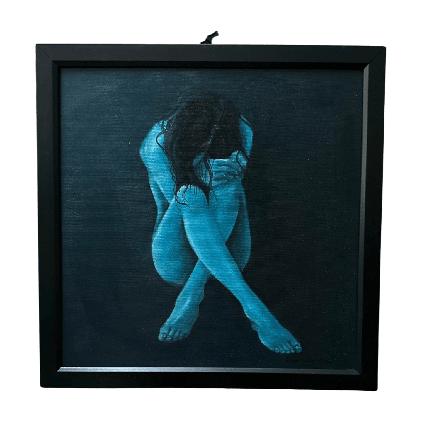 Gaia ''Bekleyiş' I' Yağlı Boya Tablo 40x40 cm (çerçeveli)