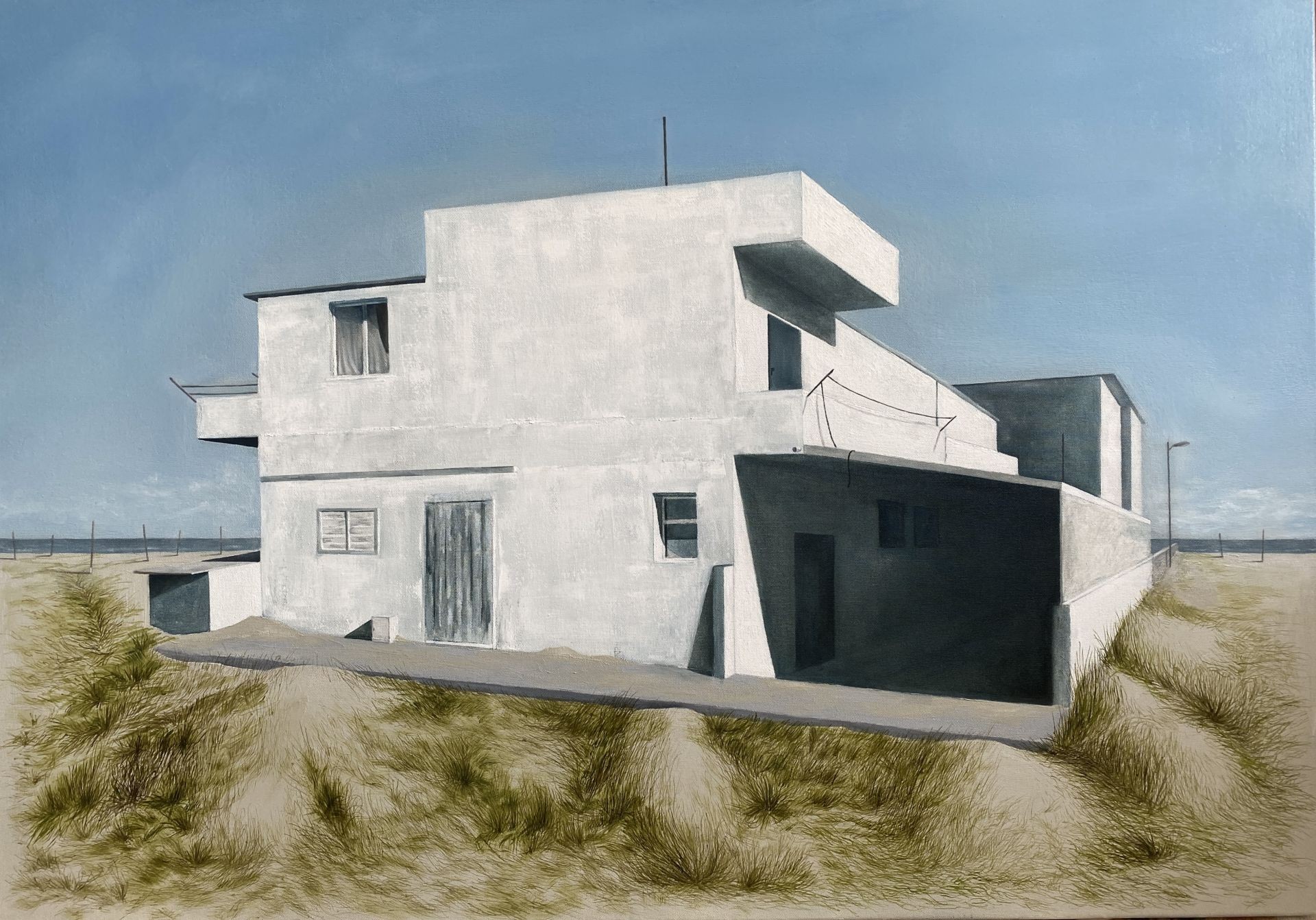 'Yazlık Pansiyon' Yağlı Boya Tablo 70x100 cm