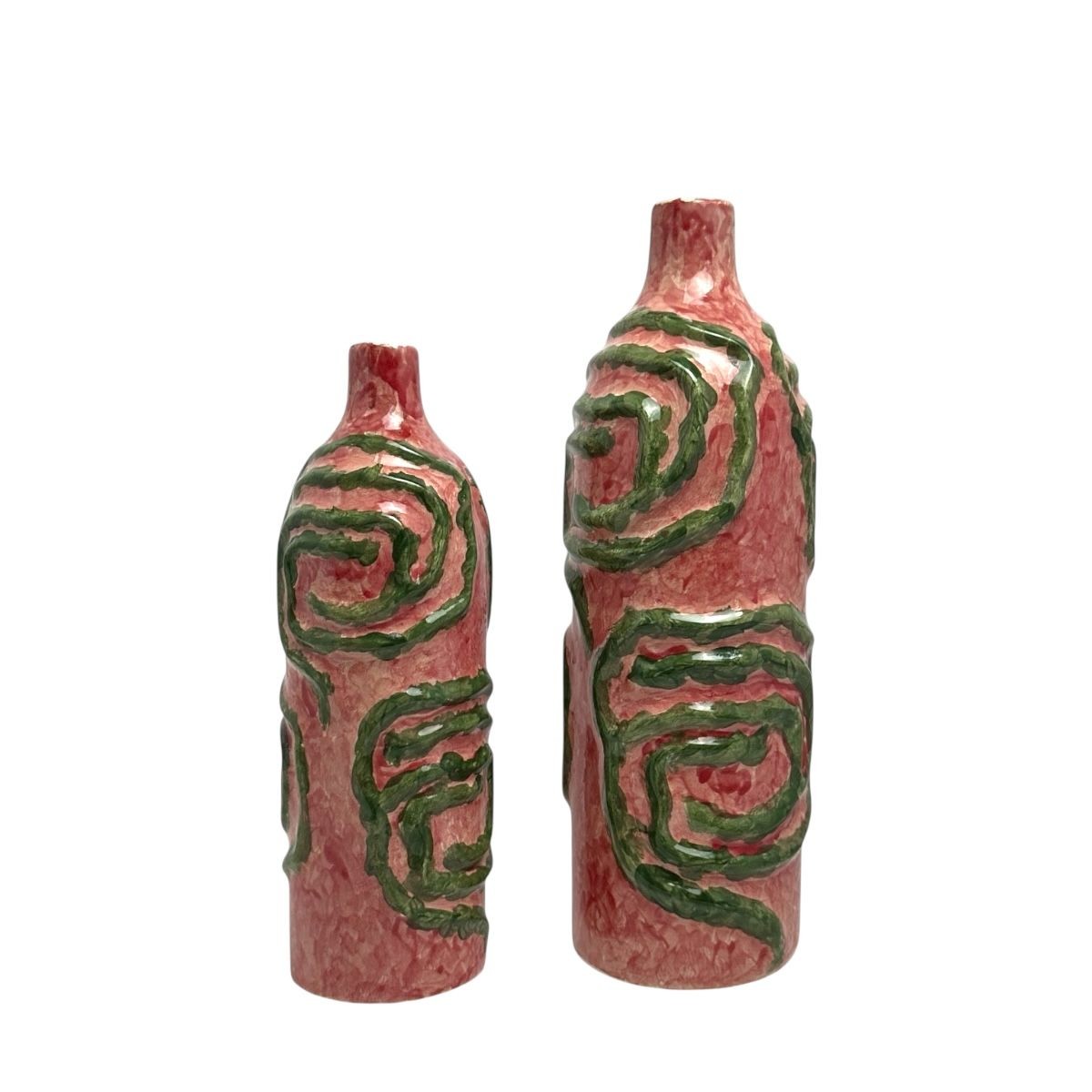 Spiral Vazo Set (El yapımı-Seramik)