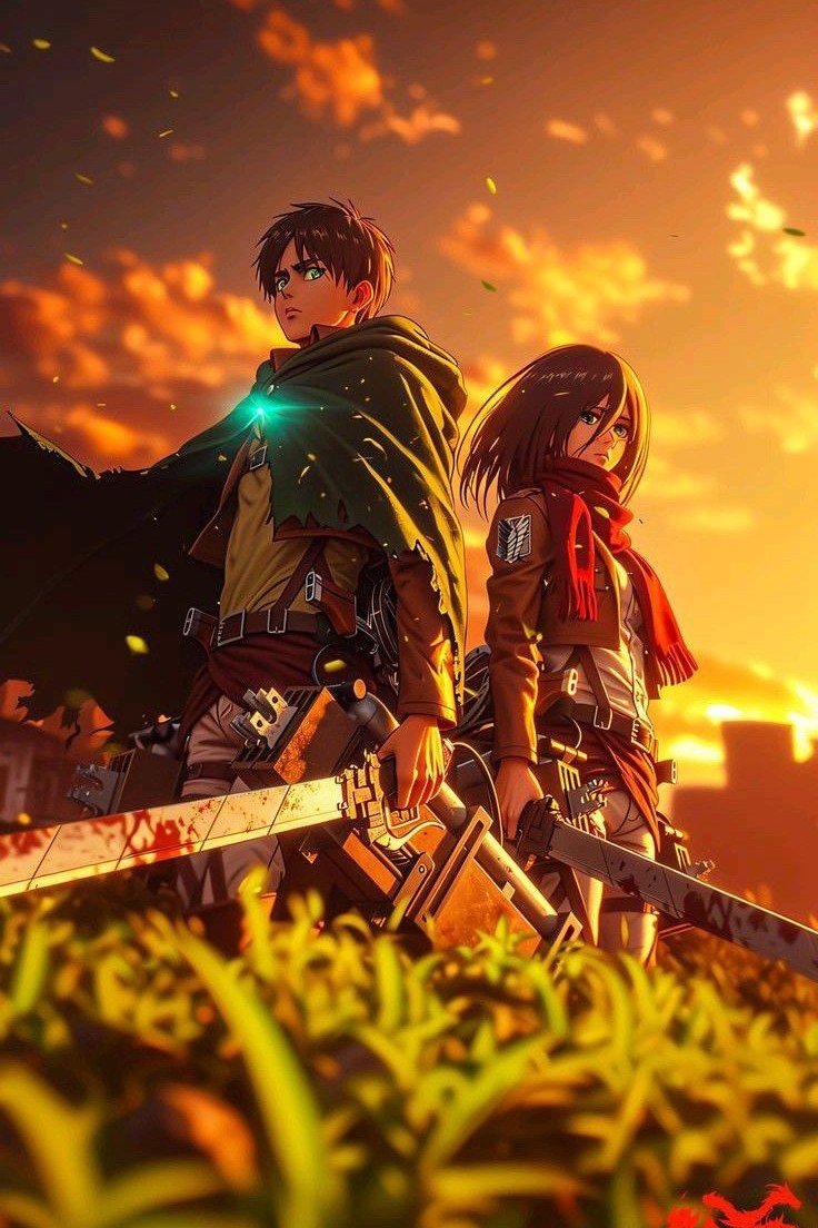 Attack On Titan-Eren&Mikasa