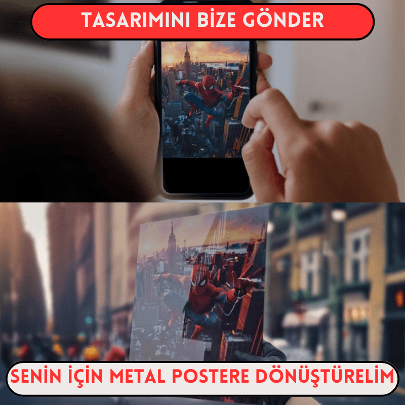 Kişiselleştirilebilir Metal Poster - (Kendi Fotoğrafını Yükle)