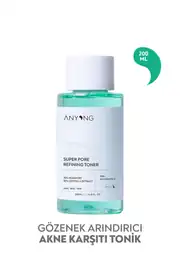 Gözenek Sıkılaştırıcı, Akne Karşıtı, Arındırıcı Tonik 200 ML (AHA & Salisilik Asit & PHA)