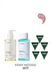 Fiddy Metodu Seti - Akne ve Siyah Nokta Karşıtı Cilt Bakım Seti 200 ML + 200 ML + 5 x 7 ML
