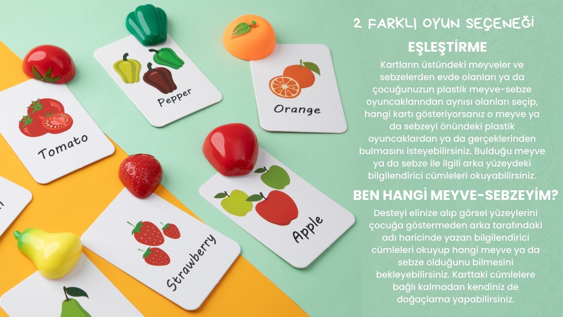 Fruits & Vegetables Flash Cards