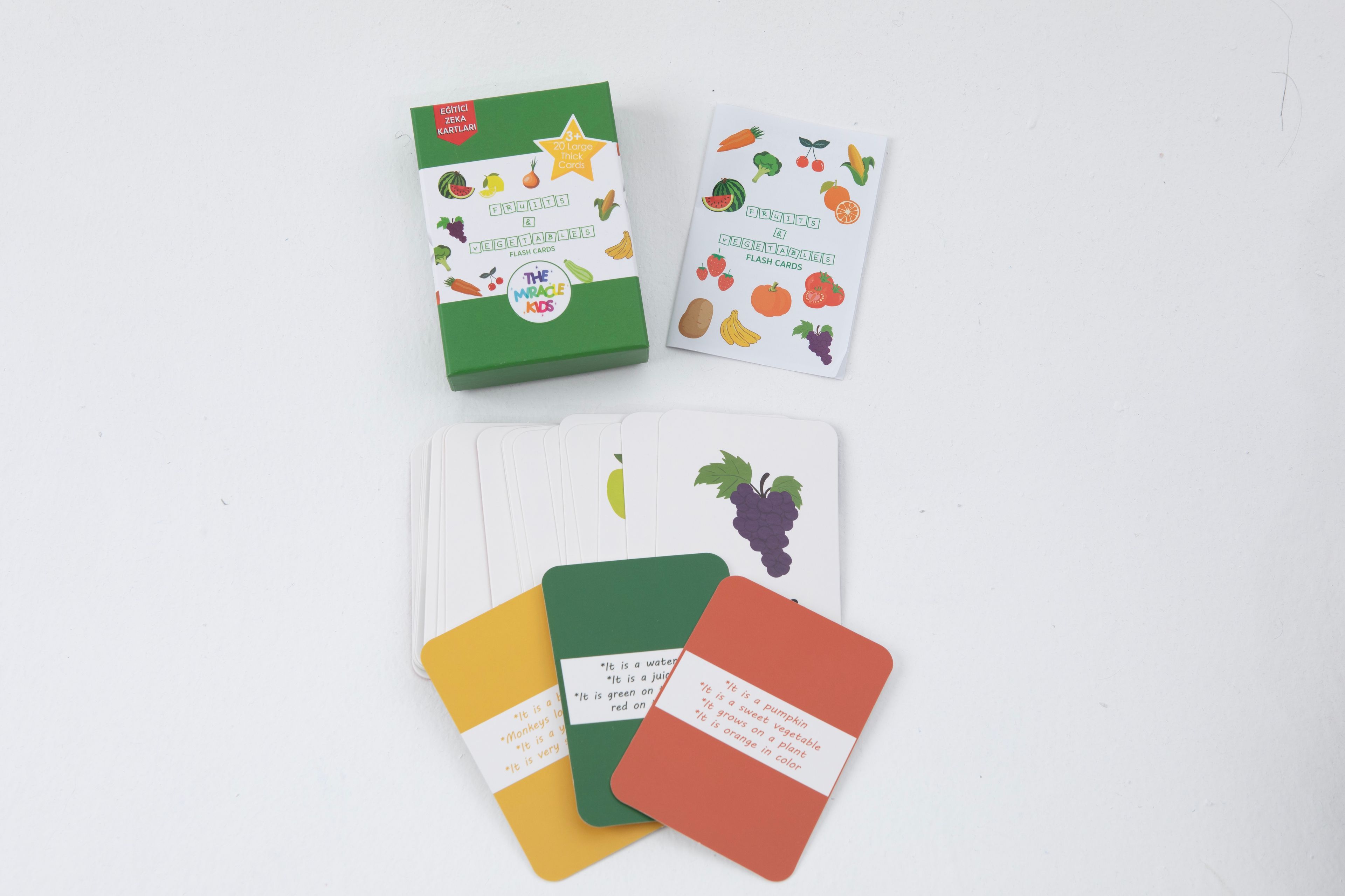 Fruits & Vegetables Flash Cards