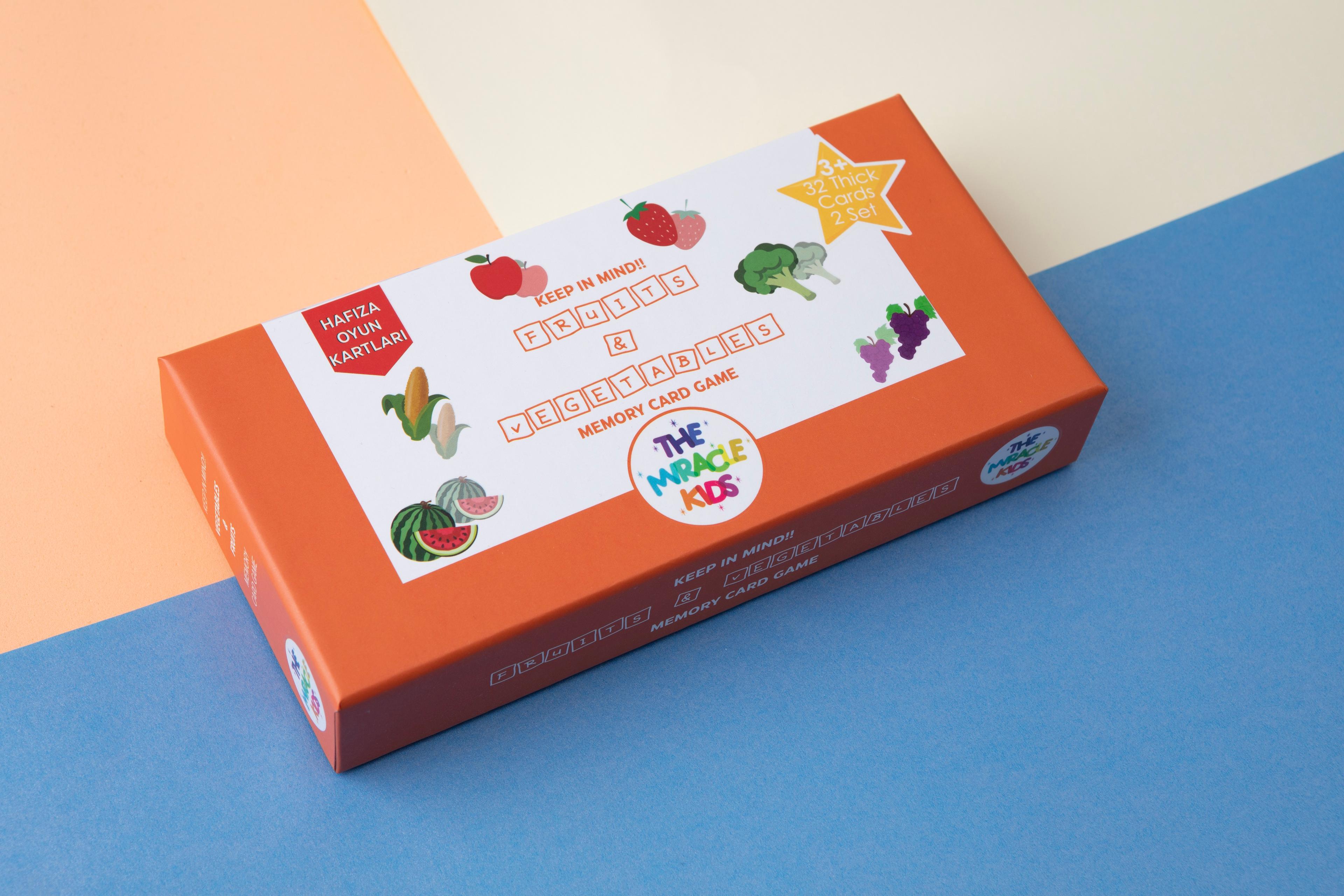 Fruits & Vegetables Memory Card Game