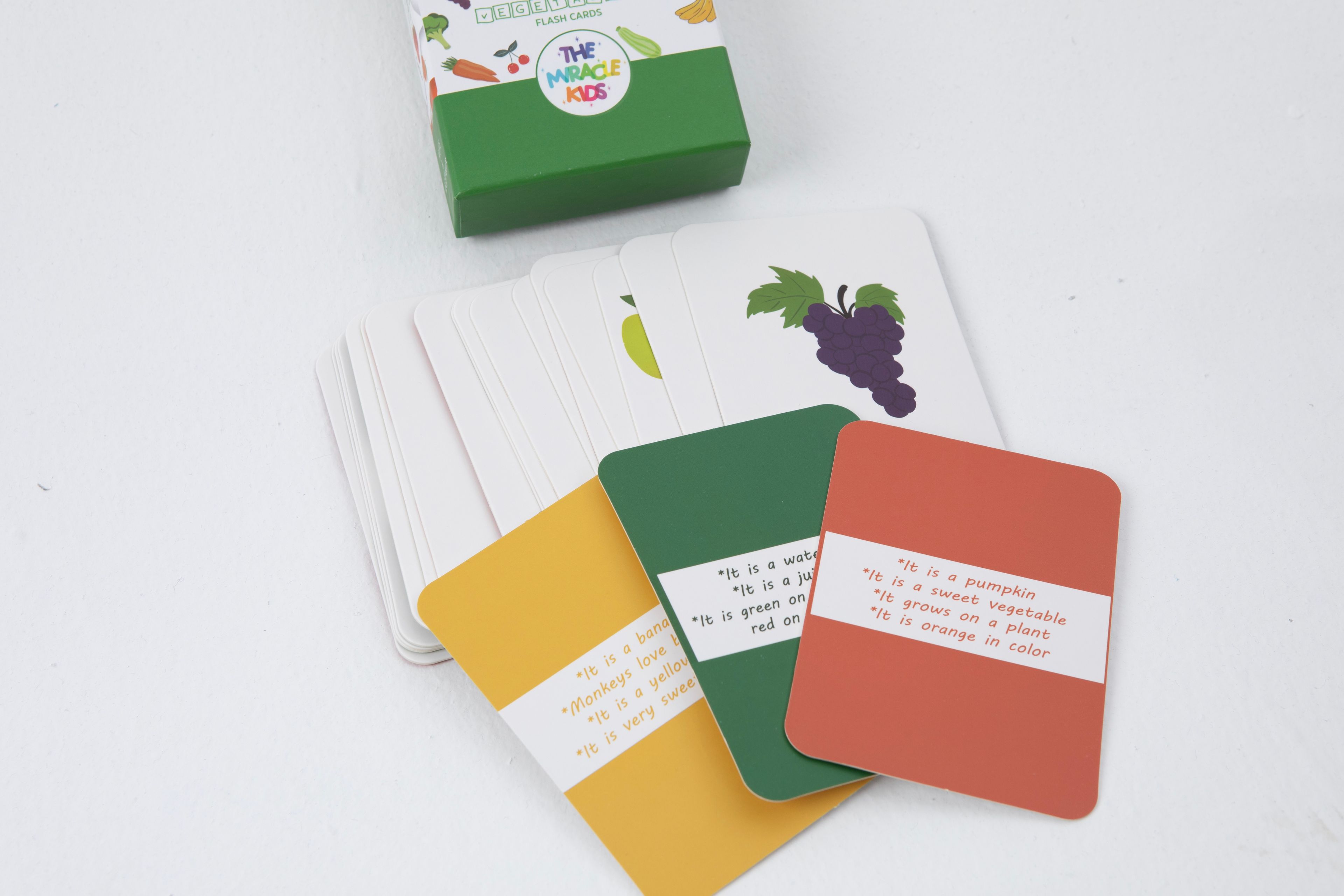 Fruits & Vegetables Flash Cards