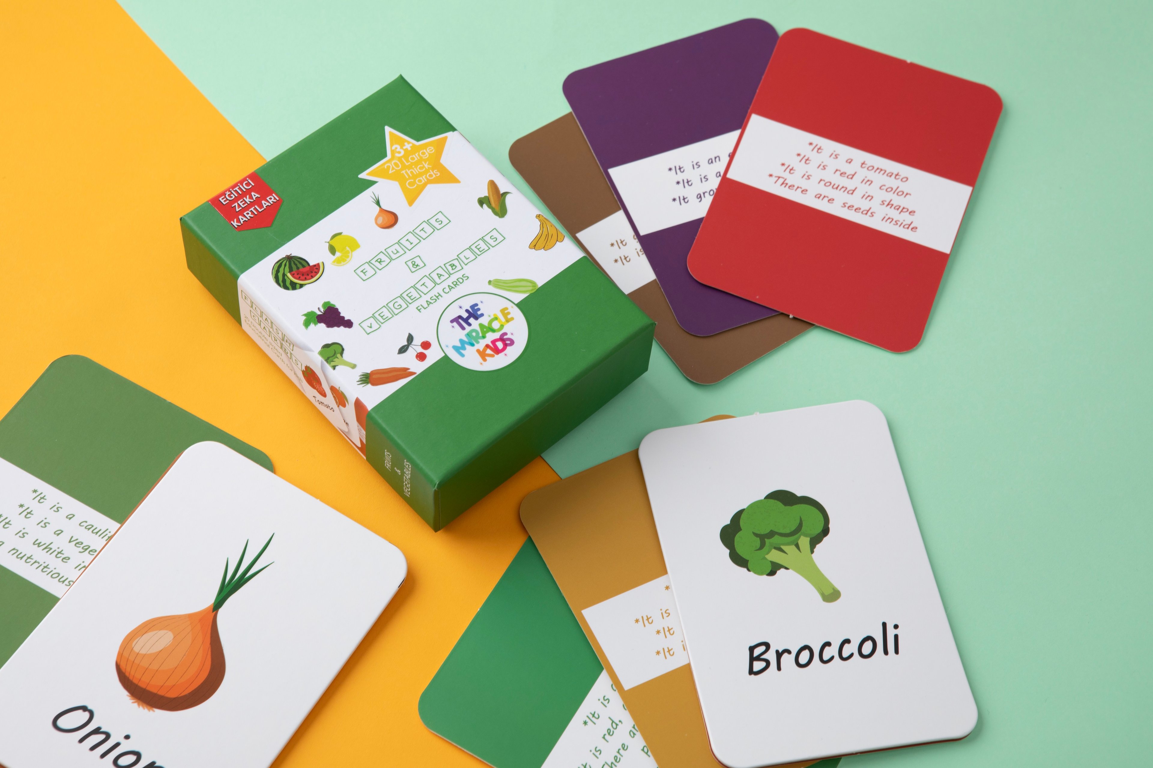 Fruits & Vegetables Flash Cards